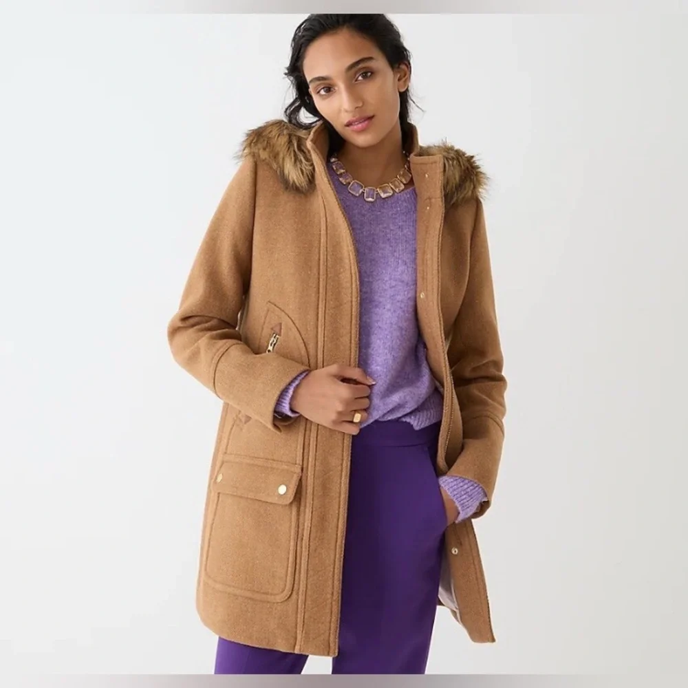 J. Crew Chateau parka in Italian stadium-cloth wool - Picture 1 of 13